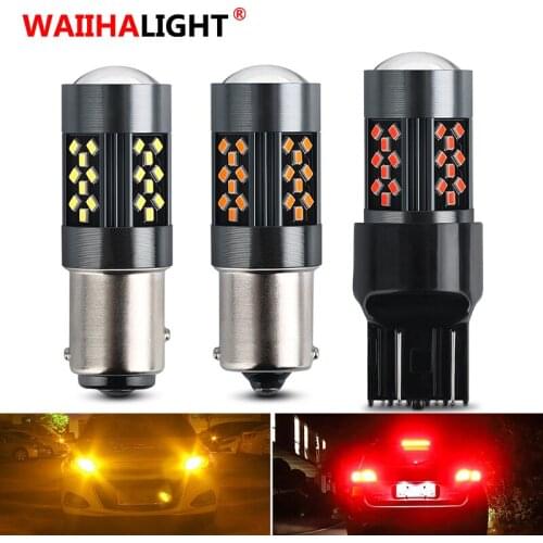 2x Signal Lamp P21w Led P21/5W 1157 LED Bulb BAY15D BAU15S PY21W Led 1156 BA15S Led 42SMD led Bulbs For Turn Signal Light