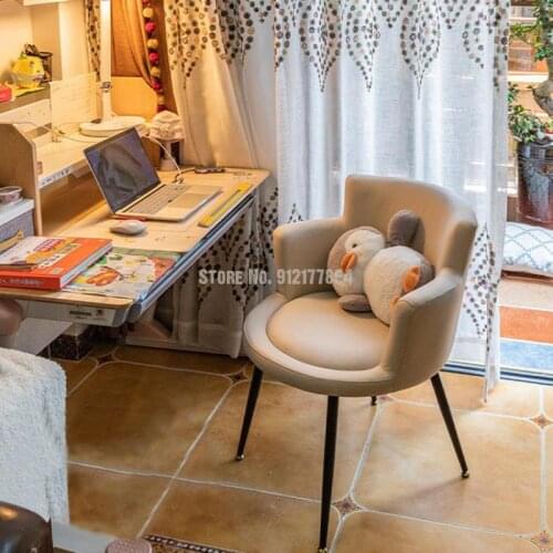 Computer chair backrest home comfortable bedroom makeup chair dormitory student lazy study chair study simple sofa