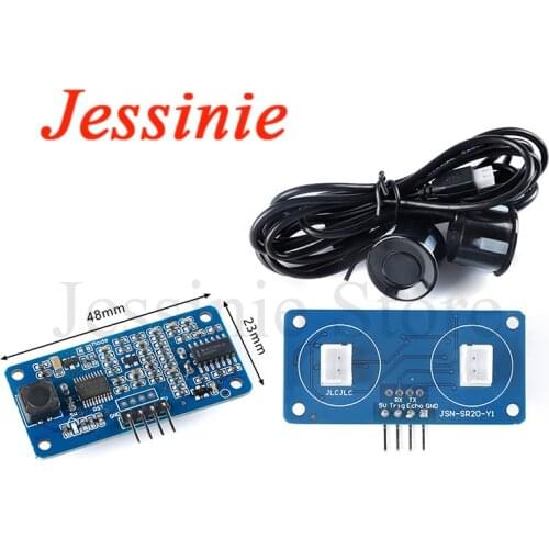 Waterproof Ultrasonic Ranging Module JSN-SR20 Dual Probe Distance Measuring Transducer Sensor Blind Spot Robot Obstacle Avoidanc