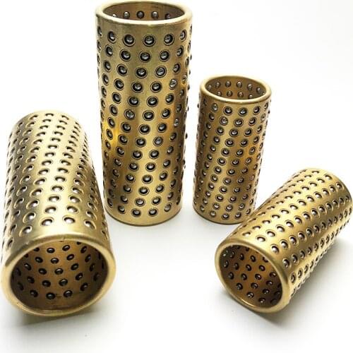 16mm-25mm inner diameter 30mm-90mm length miniature precision steel balls guide post Brass sleeve oil-free bushing bolt