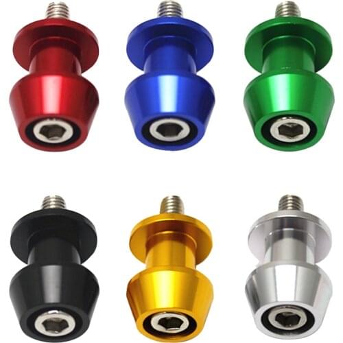 2PCS 10mm CNC Motorcycle Swingarm Spool Sliders for Kawasaki FZ-09 850 for Tripel MT-01 MT-09 Motorcycle Stand Screws 6 Colors