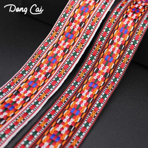 4 yard/lot Width 4.3CM embroidered ribbon band polyester lace for diy dress clothing sewing belt fabric strap webbing ribbon