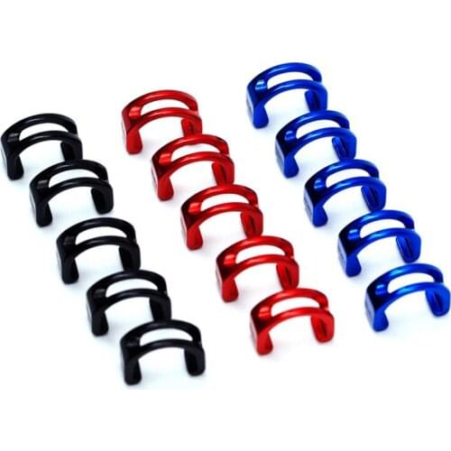 5pcs MTB Road BIke Tube Plastic/Aluminum Alloy for C type Buckle Button of Bicycle U-Type Lock Line On Frame Organizer Clip Bike
