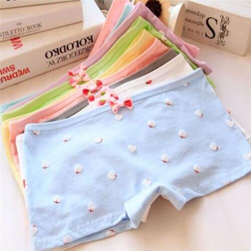 6 Fashion Cotton panties womens Childrens Girls Underwear Kids shorts priefs Comfort Multi-color SQ-0128-6P