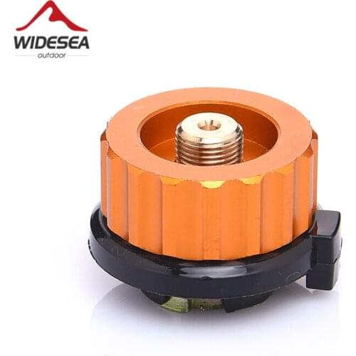 Outdoor Camping Hiking Stove Burner Adaptor Split Type Furnace Converter Connector Auto-off Gas Cartridge Tank cylinder Adapter