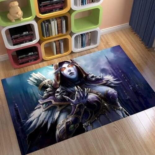 Anime World Of war WOW Game Map Floor Rug Doormat Square Carpet Room Bedroom Kitchen Living Room Non-slip Mat Gift