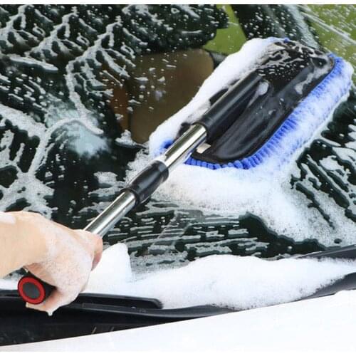 Towers for Automobiles Upgrade Car Retractable Wax Tow Microfiber Dust Cleaning Brush Dust Cleaning Car Room Dual Paraffin