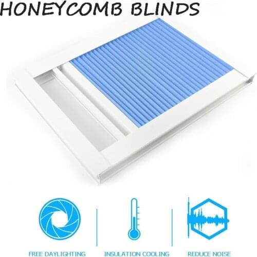 Free shipping hot sale best price pull rod control sunfilter Cellular Window skylight Honeycomb Blinds curtains Shades for roof