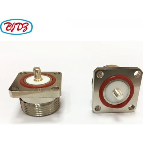 Free Shipping to Netherlands for Alberte Badart 20 pcs 7/16 Din female flange waterpoof microstrip panel mounting connector