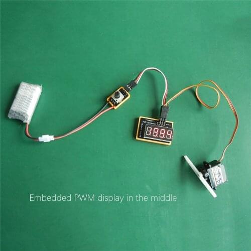 Steering Gear Detector Motor Tester ESC Servo Electrically Controlled Tester with Display for RC Helicopter Car Boat Accessories