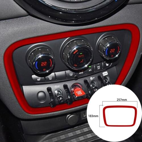 For BMW MINI F54 2015-2020 Alcantara Suede Wrap Car Multimedia Panel Strip Cover Trim Stickers Internal Accessories Car-styling