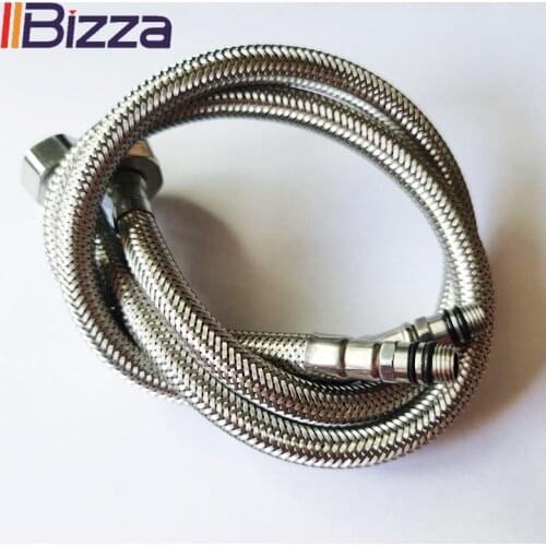 Kitchen Hose Stainless Steel Flexible Plumbing Pipes Bathroom Cold Hot Faucet 2 Piece/Set Supply Pipe Hoses G 1/2 G 3/8 G 9/16