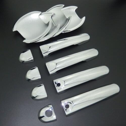 For Nissan Versa Note 2012-2016 Car Styling Chrome Door Handle Cover Trim & Door Bowl Cover Trim 2013 2014 2015