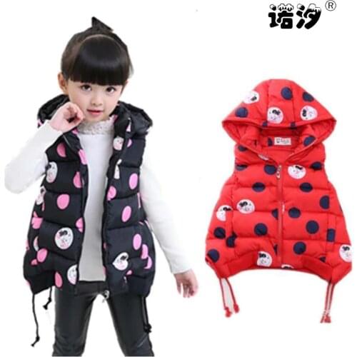 Girls jacket high quality baby clothing girls waistcoat baby cotton-padded thickening thermal waistcoat 3-11 Y baby girls jacket