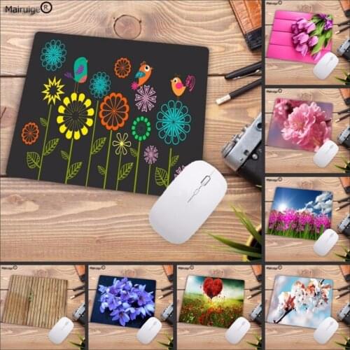 Mairuige Big Promotion Blooming Flowers Waterproof Mouse Pads Computer Keyboard Gaming Small Size Mouse Mat 180mmX220mmx2mm