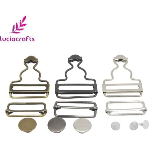 Lucia crafts 1set/lot Metal Adjustable Buckles Button for Jeans Skirt Garment Sewing Accessories DIY scrapbook G1214