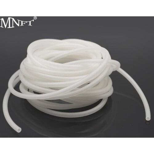MNFT 5 Meters/Bag Blue Luminous Tube Sea Fishing Line White Soft Tube for Fishing Rig Making Accessories 2.5mm