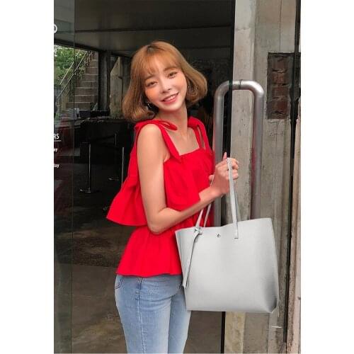 Han edition fashion womens handbag new tassel contracted single shoulder bag big capacity cross-border handbags