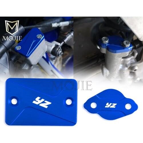 Motorcycle CNC Front Rear Brake Fluid Reservoir Cap Cover For Yamaha YZ125 YZ250 YZ250F YZ450F YZ 125 250 450 F 250F 450F