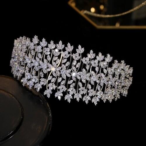 New luxury wedding headband head accessories women диадема，Crown,Tiara，Bridal Crown