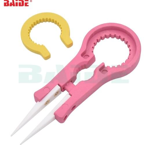 New Arrived DIY Vaper Tweezers Multifunctional Tear Open Atomizer Tool Electronic Cigarette Ceramic Tweezers 500pcs/lot