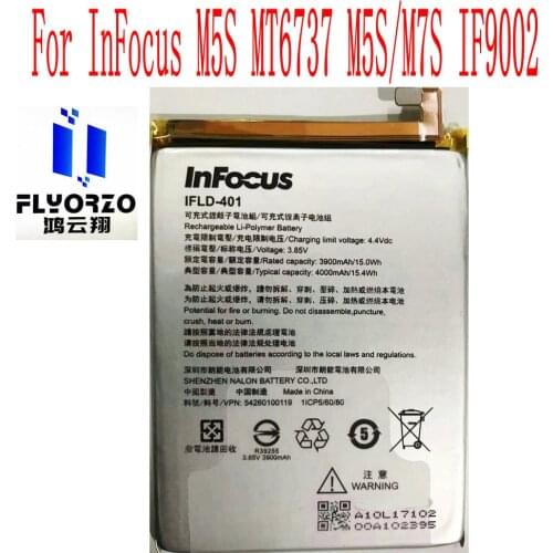 New High Quality 4000mAh IFLD-401 Battery For InFocus M5S MT6737 M5S/M7S IF9002 Mobile Phone