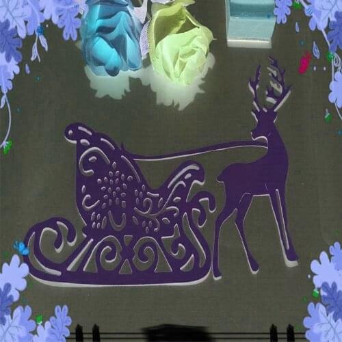 Christmas Reindeer Metal Cutting Dies for DIY Scrapbooking Album Paper Cards Decorative Crafts Embossing Die Cuts
