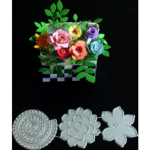 Punch Dies Flowers Metal Cutting Dies For Scrapbooking Stencils DIY Album Cards Decoration Embossing Folder Craft Die Cuts Tools