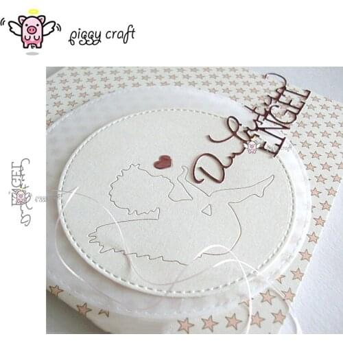 Piggy Craft metal cutting dies cut die mold You are an angel letters Scrapbook paper craft knife mould blade punch stencils dies