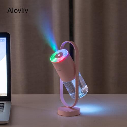 200ml Magic Shadow Wireless Humidifier Ultrasonic USB Air Humidifiers Car Mist Maker with Battery Mini Office Air Purifier