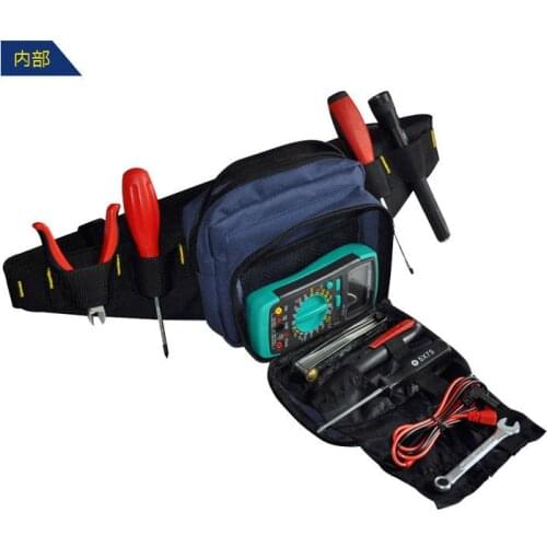 2014 Cheap Waist Canvas Tool Bag w/belt for electrician Small Tool Equipment Case Organizer waterproof without tools