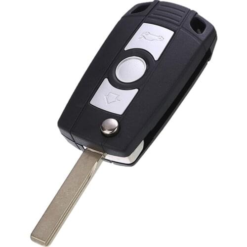 3 Buttons Flip Remote Key Fob Case Shell Auto Key Fob Case For BMW E81 E46 E39 E63 E38 E83 E53 E36 Smart Key Case Cover