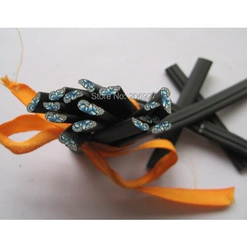 5pcs D-05 5mm Cute Butterfly Cane Fancy Nail Art Polymer Clay Cane Nail Art Decoration