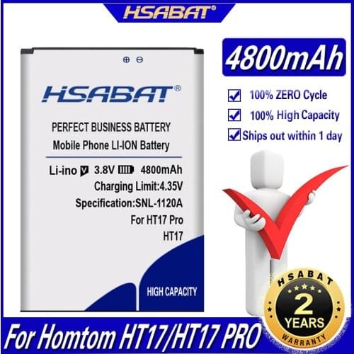 HSABAT 4800mAh HT17 Battery for Homtom HT17 / HT17 PRO battery