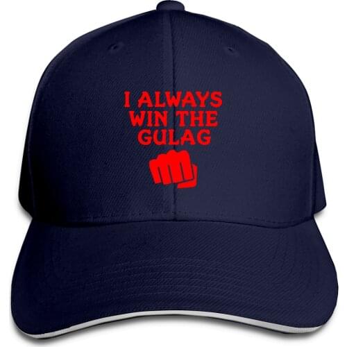 I Always Win The Gulag Baseball Cap Peaked Cap Cotton Cap Snapback Hat Summer Cap Hip Hop Fitted Cap call of duty Hats