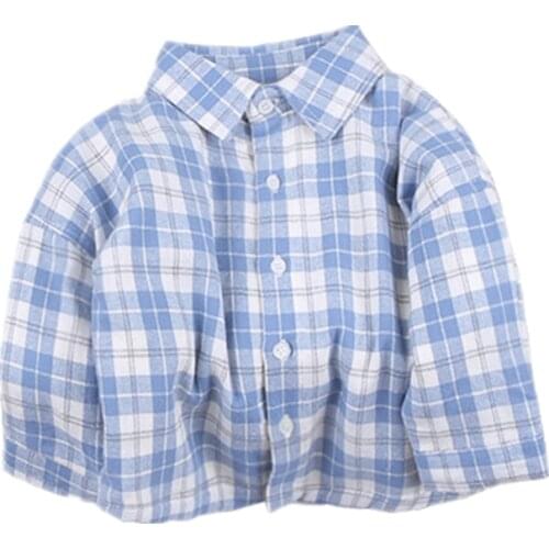Children Shirt Boys Autumn Winter Plaid Padded Thicker Warm Top Kids 1 2 3 4 5 Years Exquisite Fashion Clothes