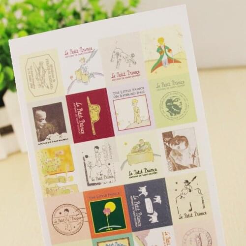 DIY Photo Album Vintage Scrapbook Stamps Decoration Stickers 4pcs/Set