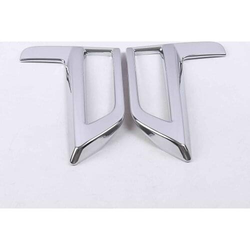 For Nissan X-trail Rogue T32 2017 2018 2019 ABS Chrome Front Rear Fog Light Lamp Cover Bumper Reflector Accessories