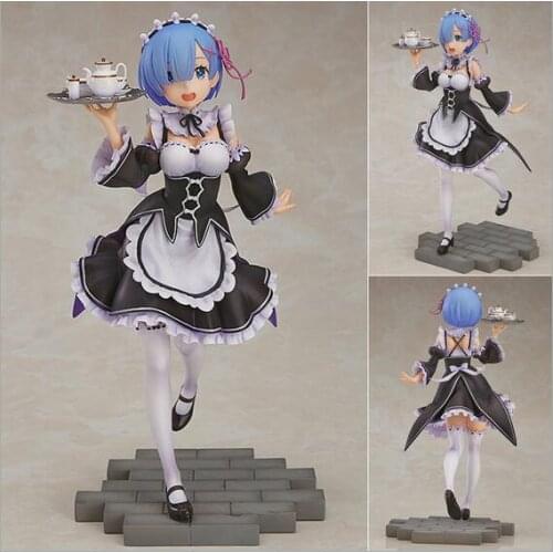 2021 hot 20cm Life in a different world from zero maid Rem action figure toys collection doll Christmas gift with box