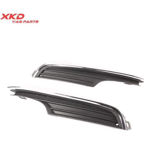 Chrome Black Front Left Right Bumper Lower Grilles Panel Cover Fit For V-W Golf 5G0854661 5G0854662