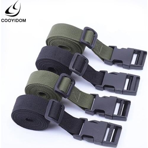 2PCS Outdoor high strength nylon strap mountaineering backpack strap buckle belt buckle ring large tent strap
