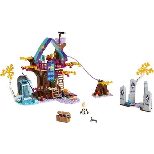 Disney Frozen II Enchanted Treehouse Princess Building Blocks Kit Bricks Classic Movie Model Kids Girl Toys For Children Gift