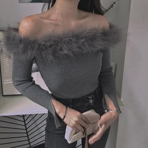 Женские пуловеры с открытыми плечами Limiguyue China At AliExpress