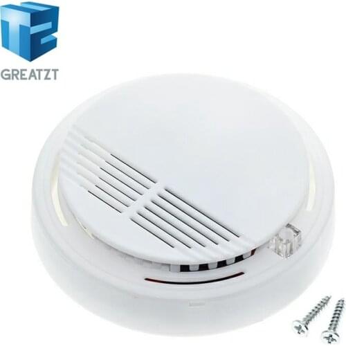 Independent Alarm Fire Smoke Sensor Detector 85dB Photoelectric Monitor Home Security System for Family Guard Office Restaurant