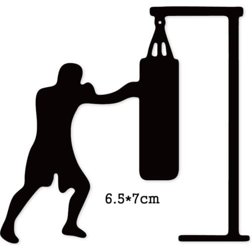 2020 New Craft dies Man Boxing Metal Cutting Dies for Diy Scrapbooking dies Embossing Dies Cuts Paper Cards Album Stencils dies