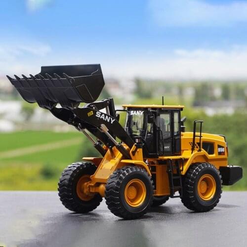 Diecast 1:35 SANY Loader SYL956H Alloy Forklift Construction Machinery Vehicle Model Collection Souvenir Ornaments Display