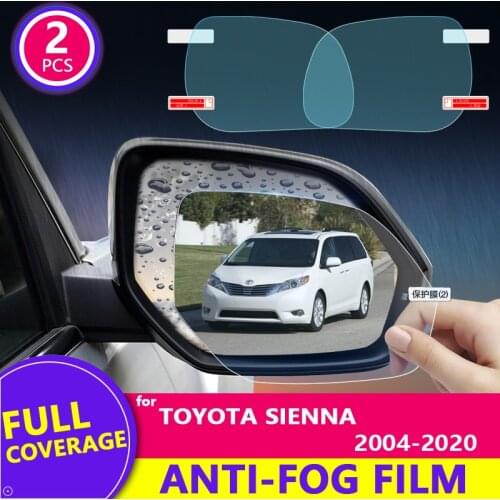 Full Cover Anti Fog Rainproof Film for Toyota Sienna 2004~2019 XL20 XL30 20 30 Car Rearview Mirror Protective Film 2006 2018