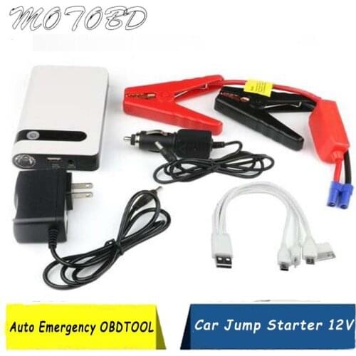 20000mAh Car Jump Starter with Quick Charge 12V Fast Charging USB Portable External Battery with Power Bank & Lighting Input