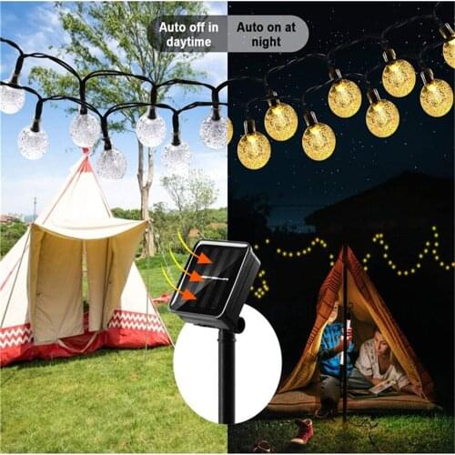 String Light Solar LED Light Outdoor Garden Wedding Decoration Lamp 5M/7M/12M IP65 Waterproof Garland Outdoor Furniture Light