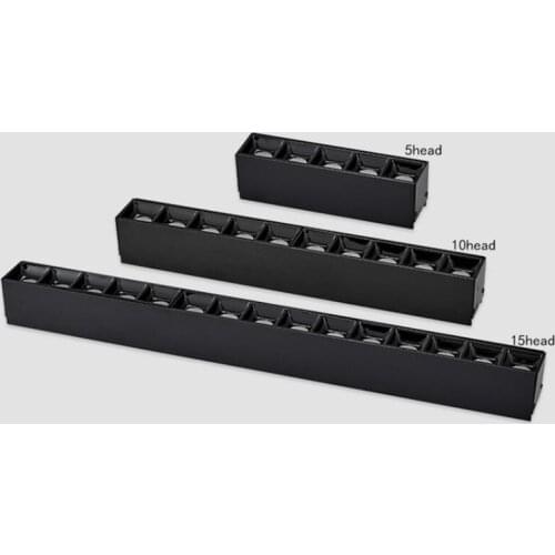 YRANK Frameless 5head 10head 15head Line Light Bar Creative Linear Strip Living Room Corridor Light LED Ceiling Lamp AC85-265V